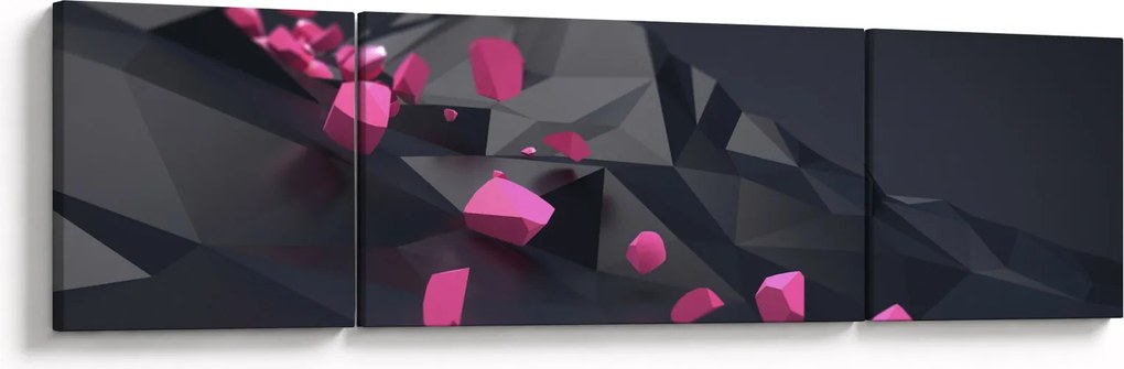 Obraz abstrakcji 3D (170x50 cm)