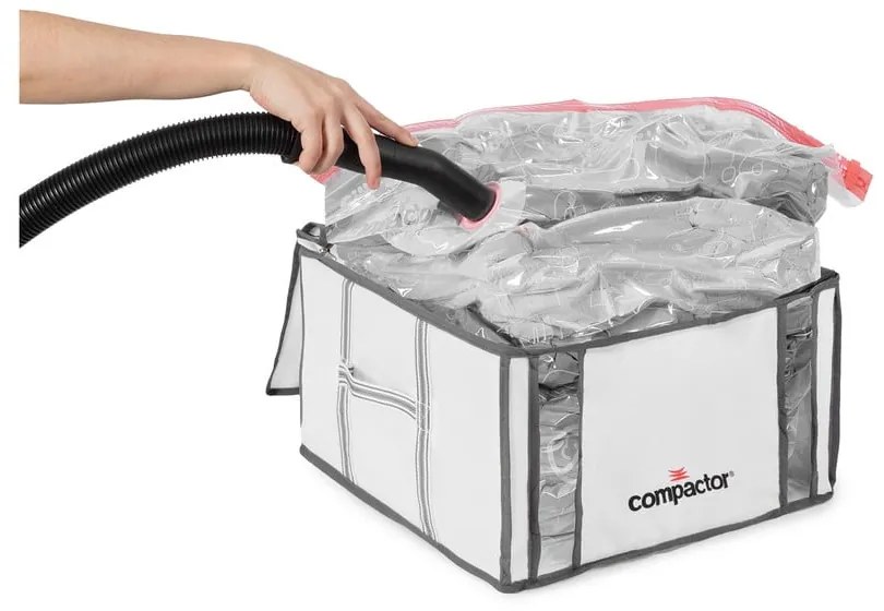 Tekstylny pojemnik do przechowywania ubrań próżniowy/usztywniany 42x25x25 cm Life – Compactor