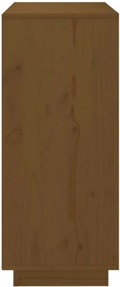 Drewniana szafka dwudrzwiowa z półką miodowy brąz H5-B71