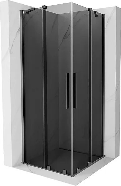 Mexen Velar Duo kabina prysznicowa rozsuwana 80 x 80 cm, grafit, gun metal - 871-080-080-42-95