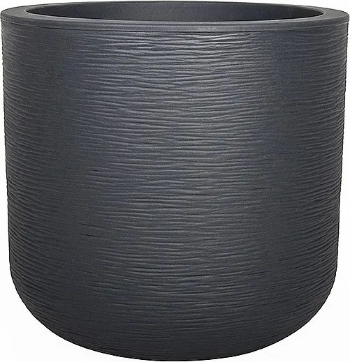 Okrągły doniczka Graphit'Up antracyt 40 cm - Wewnętrzny/Zewnętrzny