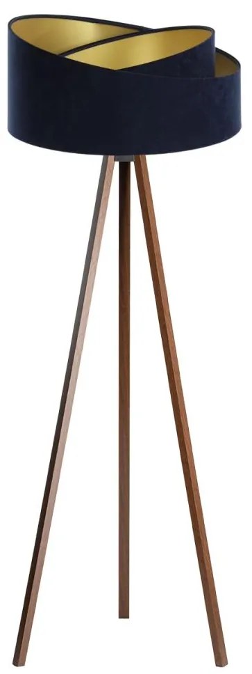 Lampa stojąca GALAXY 1xE27/60W/230V niebieska/wenge