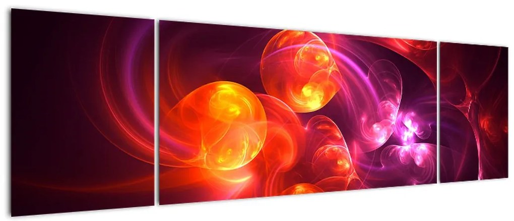 Obraz nowoczesnej abstrakcji (170x50 cm)