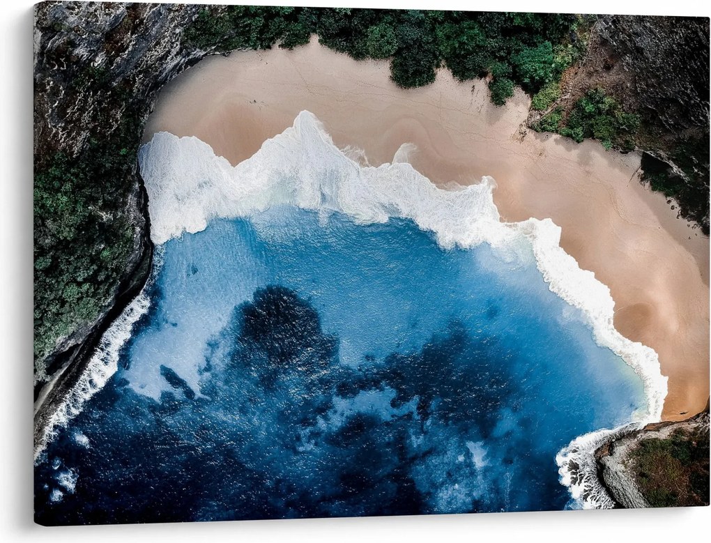 Obraz plaży Nusa Penida, Indonezja (70x50 cm)