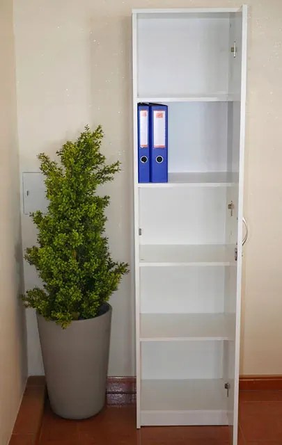 Biała Szafa Biurowa Zamykana Na Klucz 90X200 P5-L87