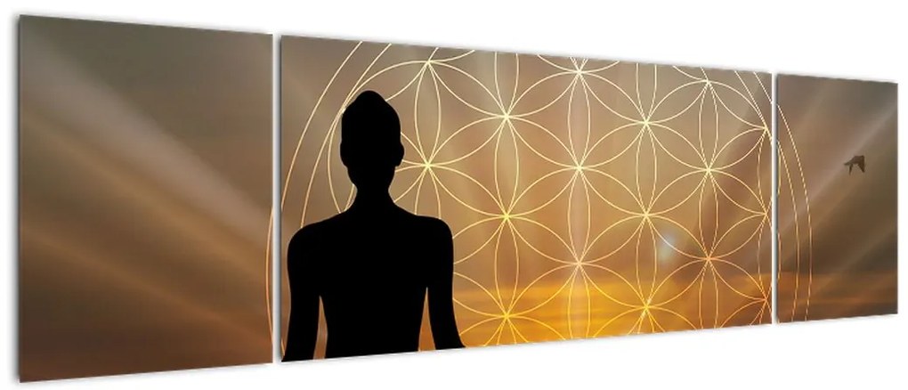 Obraz medytacji (170x50 cm)
