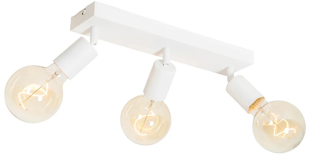 Nowoczesny reflektor biały prostokątny 3-punktowy - Facil