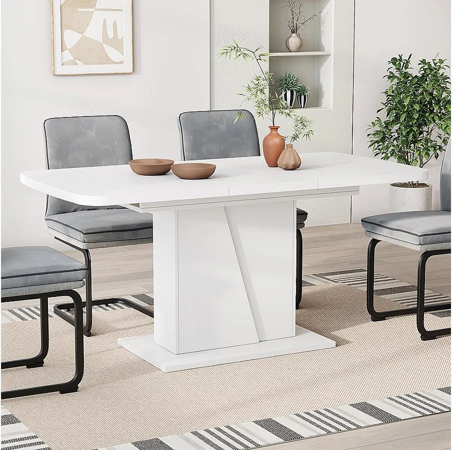 Stół jadalny biały 120x80x77.3 fenaro