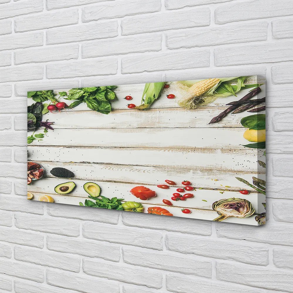 Zdjęcie na płótnie Kompozycja Awokado i Szpinaku