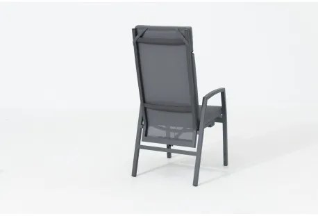 ARCTIC - ogrodowy aluminiowy fotel rozkładany z poduszkami