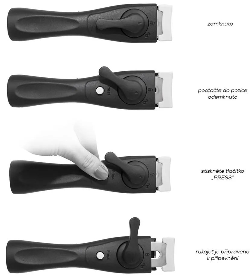 Patelnie aluminiowe 2 szt. Grande Combi – Orion