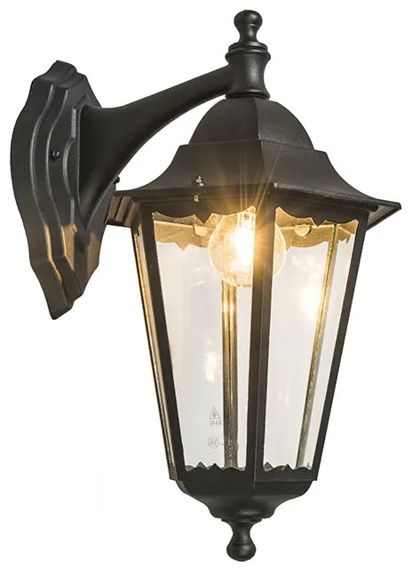 Zewnetrzna klasyczny Kinkiet / Lampa scienna zewnętrzny czarny IP44 - New Orleans down klasyczny/Antyczny Oswietlenie zewnetrzne