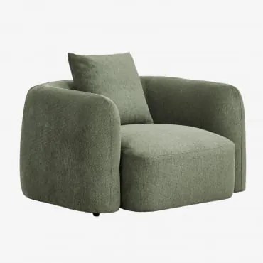 Zestaw 2 Foteli Z Tkaniny Chenille Coco Tkaniny Szenil Salvia Zieleń - Sklum