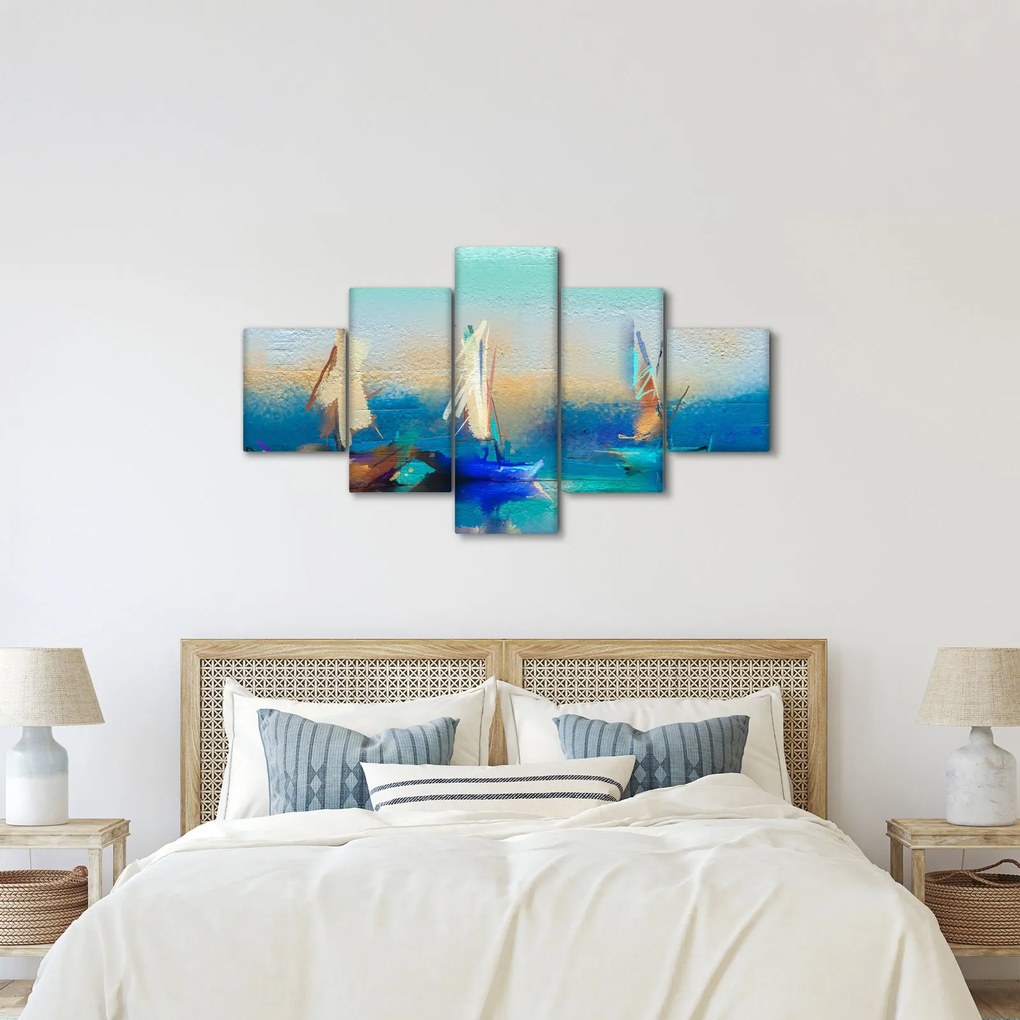 Obraz - Malarstwo krajobrazowe, malarstwo (125x70 cm)