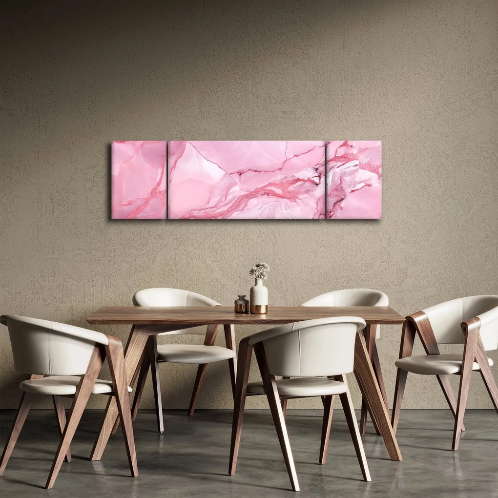 Obraz - Różowy marmur (170x50 cm)
