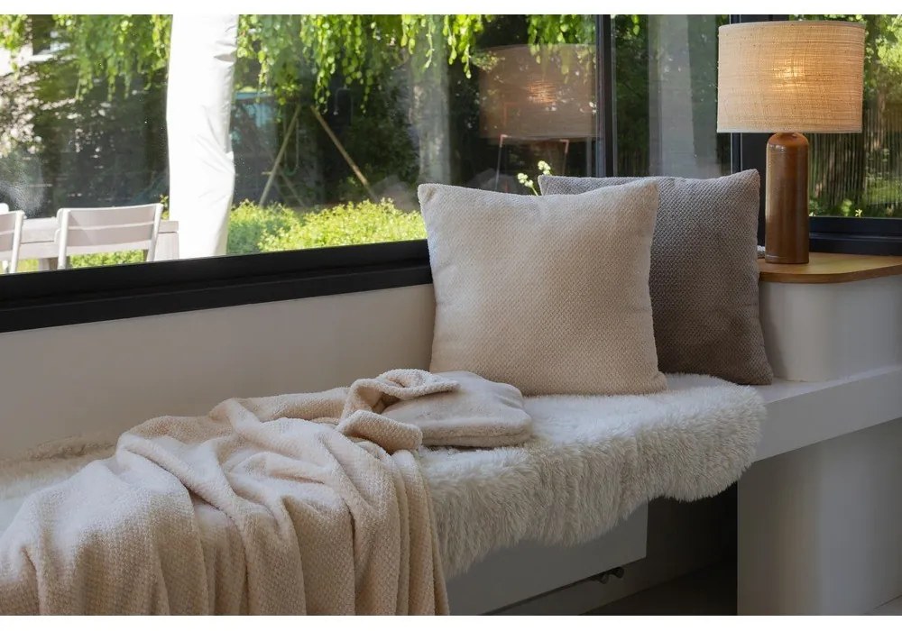 Beżowy termofor z mikropluszu 2 l Warmers – Tiseco Home Studio