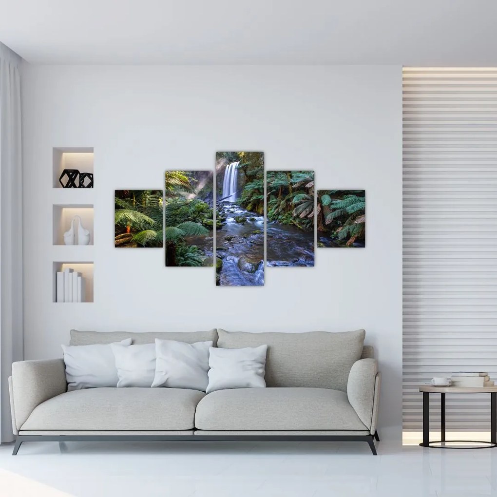 Obraz australijskiego lasu deszczowego (125x70 cm)
