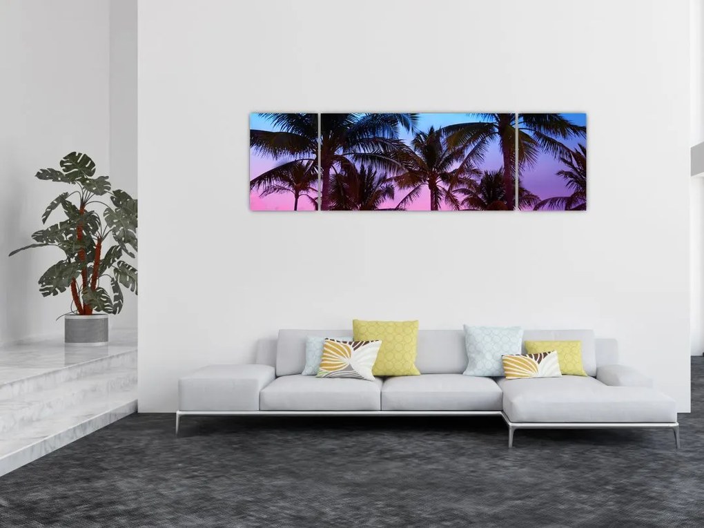 Obraz - Palmy w Miami (170x50 cm)