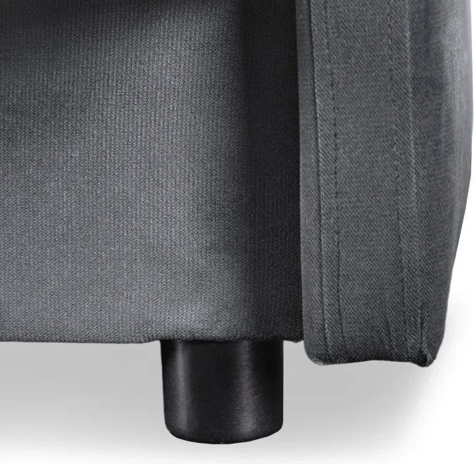 Sofa z Funkcją Spania STELLA Rozkładana Wersalka Dwuosobowa Szara Nowoczesna do Salonu