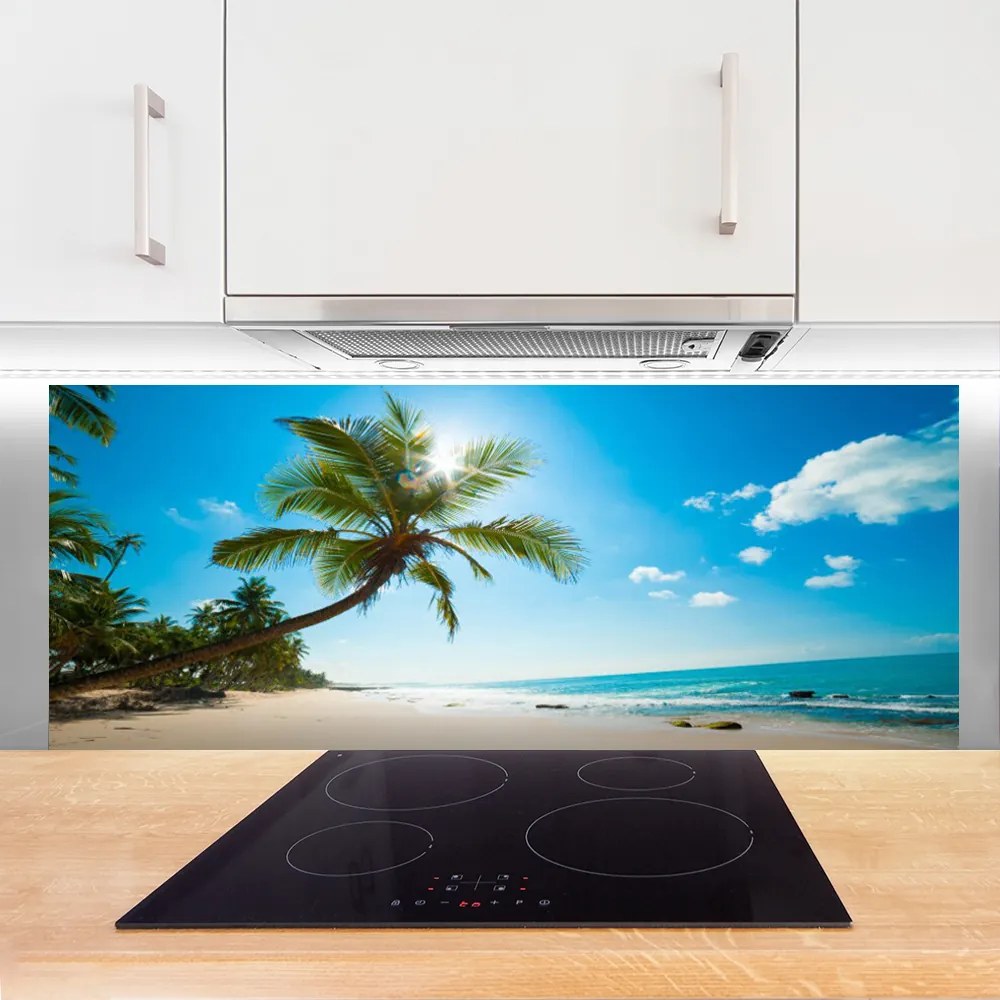 Panel Szklany Tropikalny Raj pod Palmą