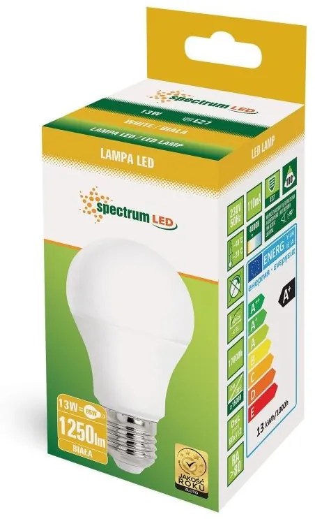 ŻARÓWKA LED GLS E-27 230V 13W NW WOJ+14102