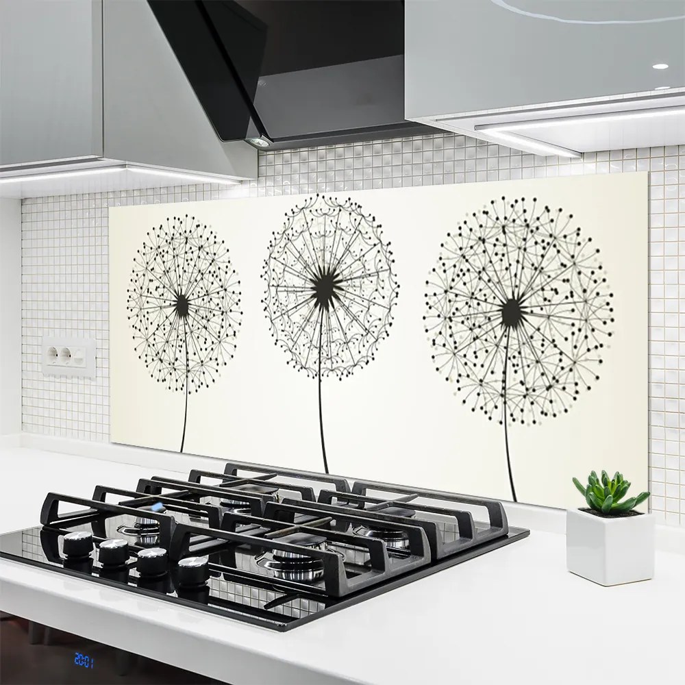 Szkło Dekoracyjne do Kuchni Harmonijna Flora Ogrodowa