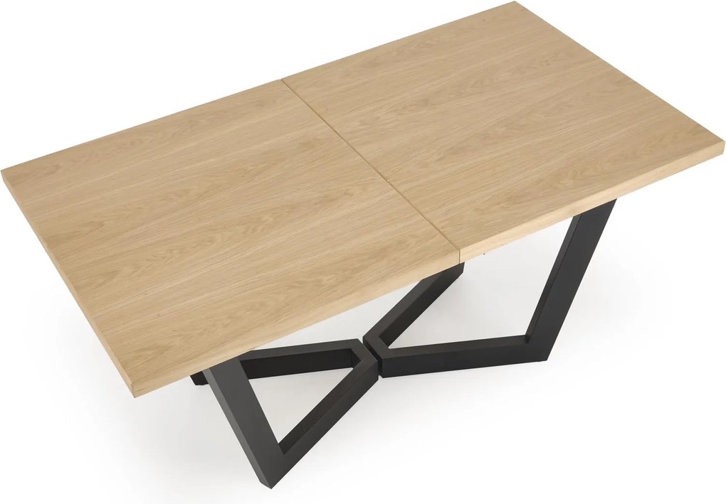 Rozkładany stół w stylu industrialnym Massive 2 Halmar dąb naturalny
