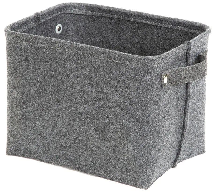 Szary filcowy koszyk Compactor Felt Basket, 29x24 cm