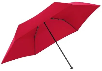 ZERO płaski, uni ognisty czerwony - składany parasol