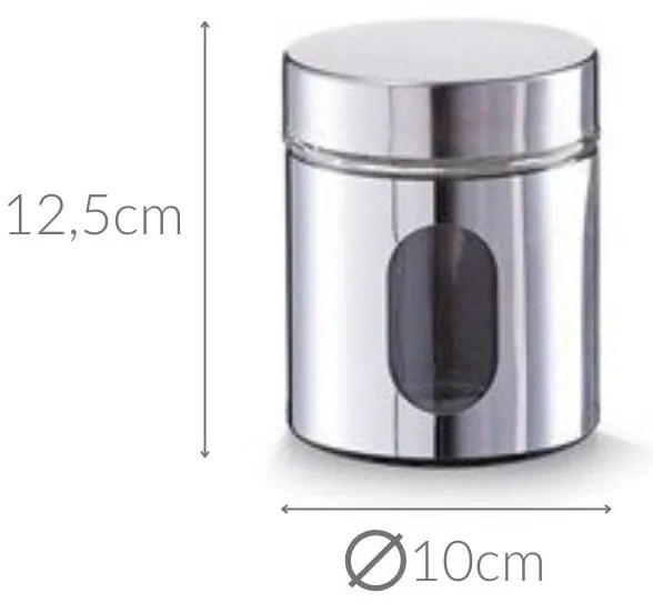 Pojemnik na żywność sypką szklany 600 ml, ZELLER