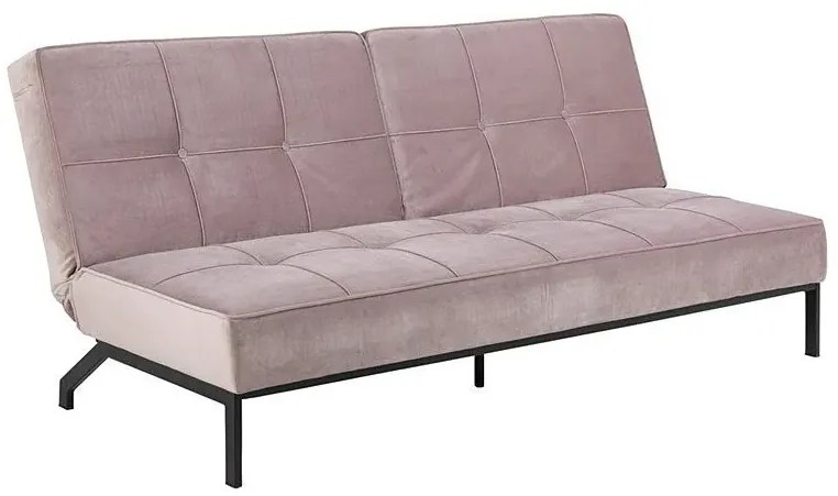 Welurowa sofa Dalima - różowa