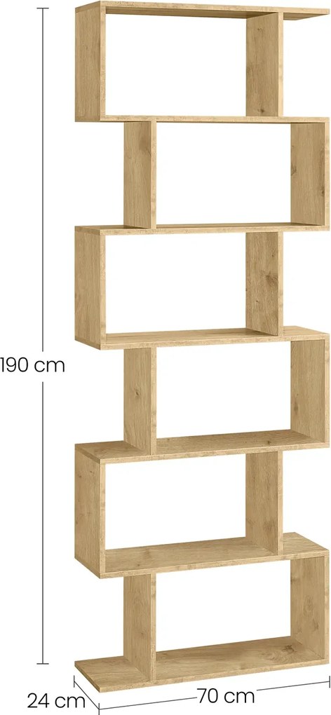 Nowoczesny regał stojący dab artisan  E5-B59