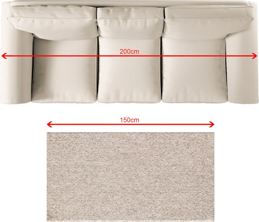 Dywan Solaro beige/grey 80x150 cm