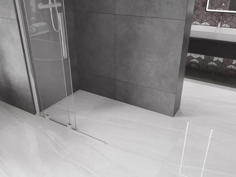 Mexen Velar ścianka prysznicowa rozsuwana Walk-in 70 x 200 cm, transparent 8 mm, chrom - 871-070-000-03-01