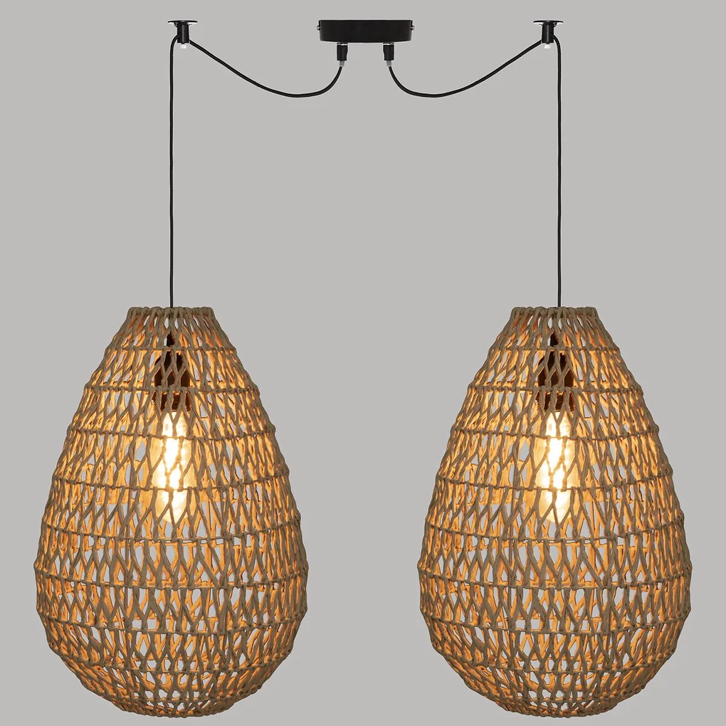 Zestaw 2 lamp papierowych do zawieszenia