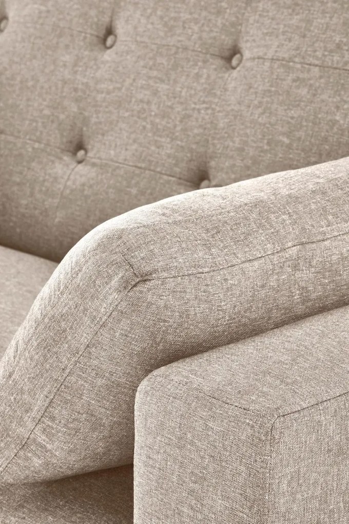 Sofa rozkładana z funkcją spania PAULINIO beżowa HALMAR