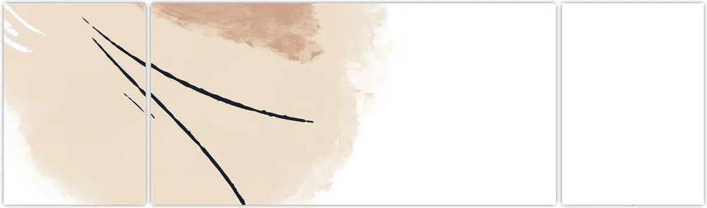 Obraz - Biała abstrakcja (170x50 cm)