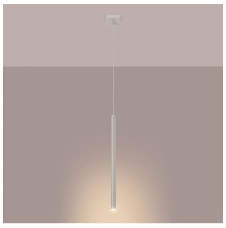 Kremowa lampa wisząca Fideus – Sollux