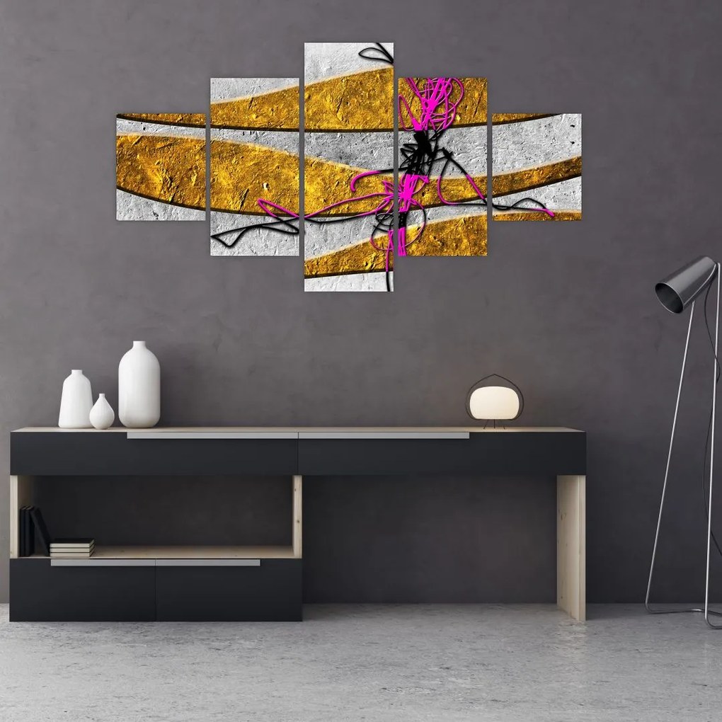 Obraz abstrakcji (125x70 cm)