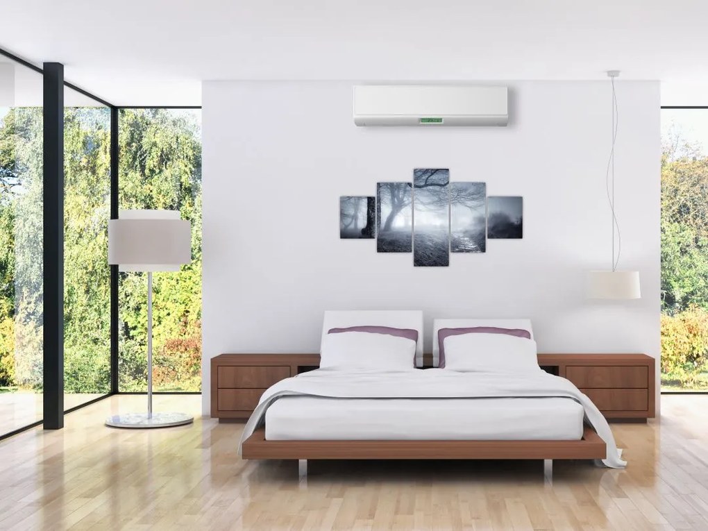 Obraz- Droga we mgle (125x70 cm)