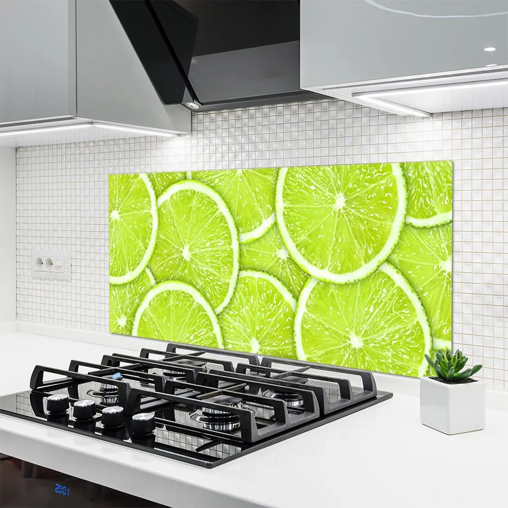 Panel Szklany Orzeźwiające Plasterki Limonki