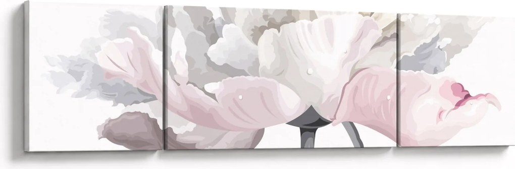 Obraz - Kwiat róży (170x50 cm)