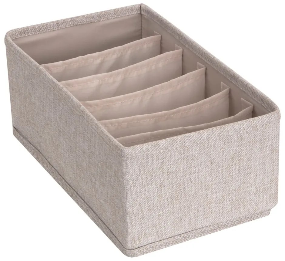 Beżowy organizer do szuflady z przegródkami Bigso Box of Sweden Drawer, 16,5x11 cm