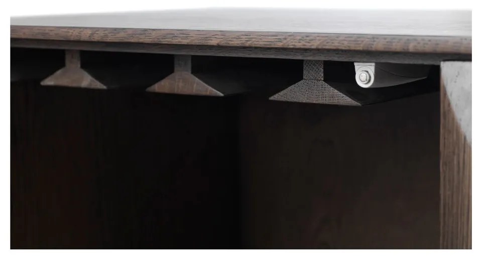 Ciemnobrązowa szafka 90x130 cm Latina – Unique Furniture