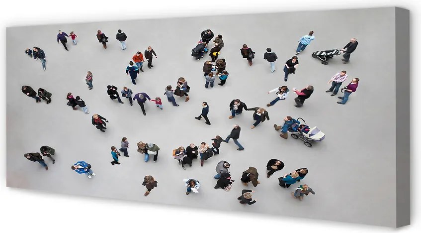 Duży obraz na płótnie Widok z Lotu Ptaka na Ludzi
