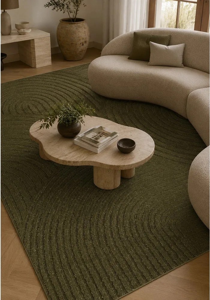 Zielony dywan 200x290 cm Whirl – ESTE