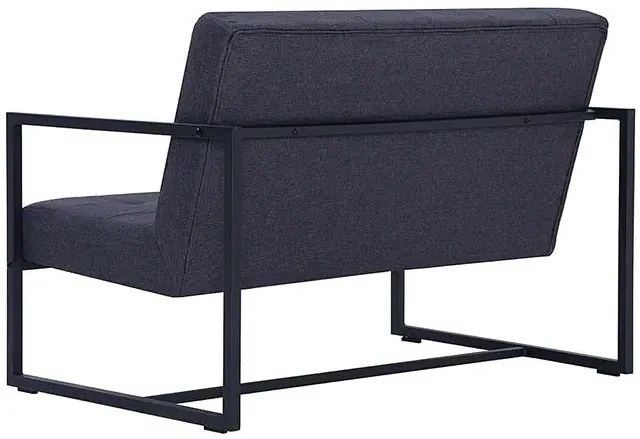 Dwuosobowa grafitowa sofa - Aparro