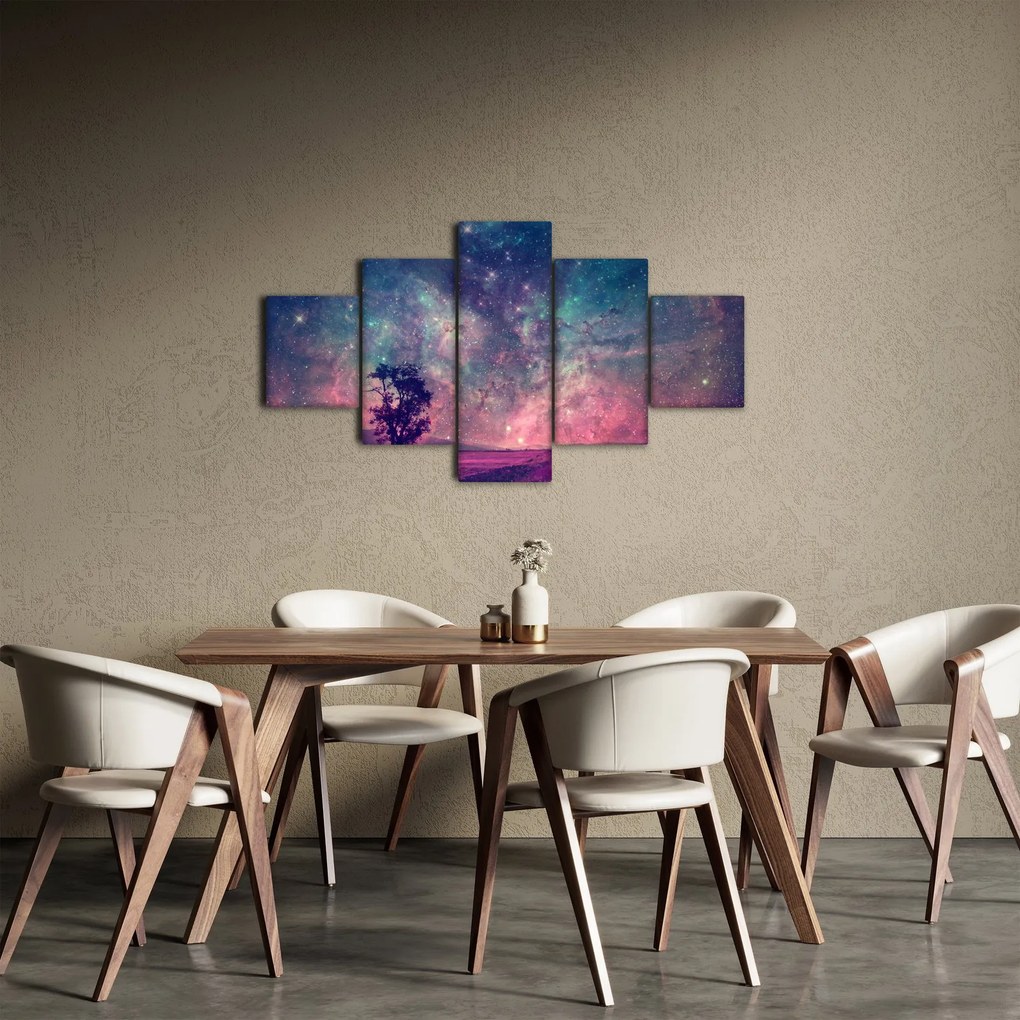 Obraz - Nieziemskie nocne niebo (125x70 cm)