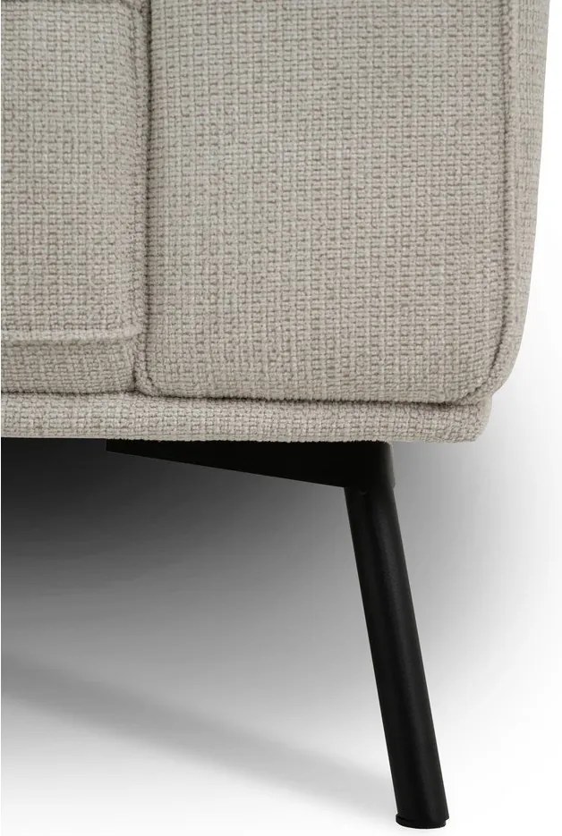 Szarobeżowy narożnik z tkaniny szenilowej (lewostronny/w kształcie litery L) Amsterdam – Scandic