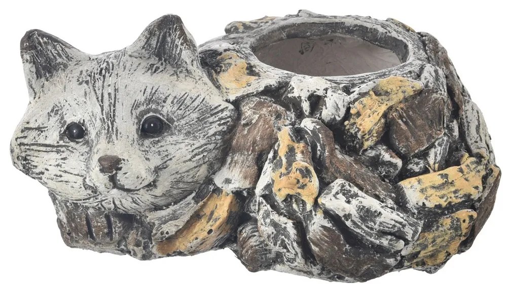 InDecor Ceramiczny doniczka na kwiaty lis Ebi, 34x 25 x 17 cm